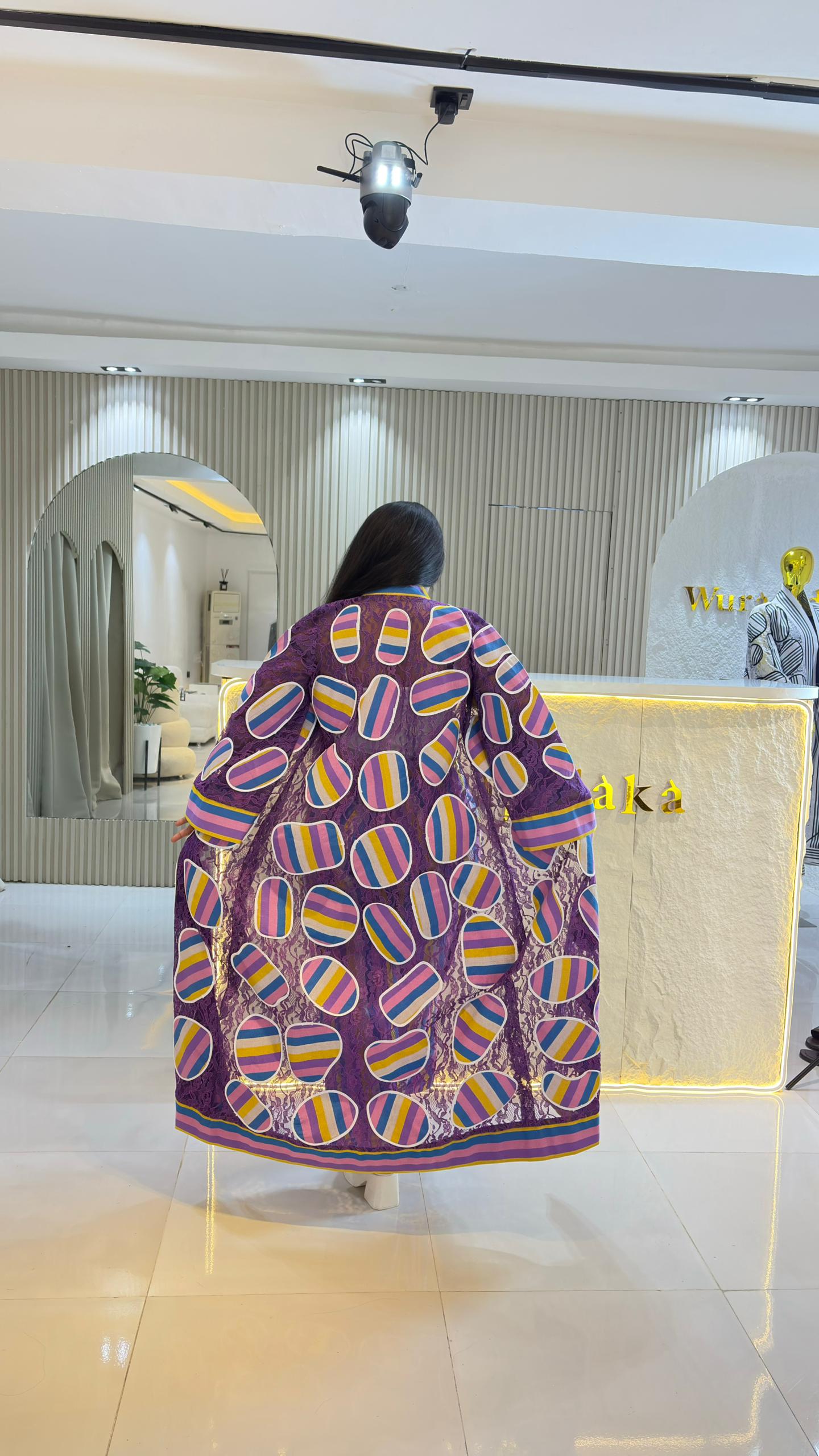 The TEMI URBAN ASO-OKE OUTFIT - Purple