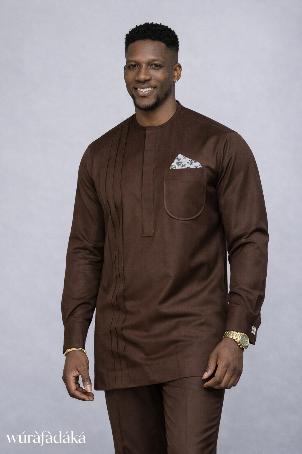 AKOLADE KAFTAN - BROWN