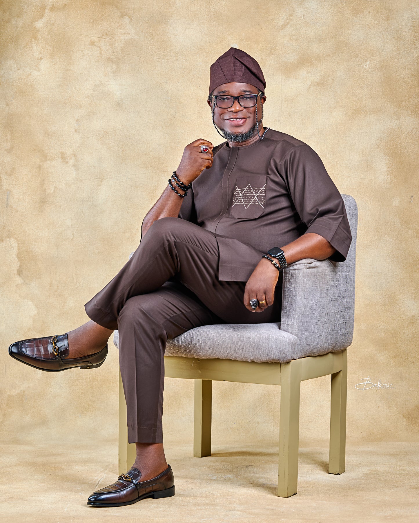 The OLUSOJI KAFTAN - Brown