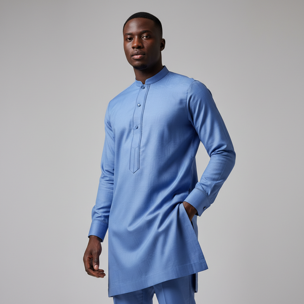 THE INIOLUWA KAFTAN - SKYBLUE
