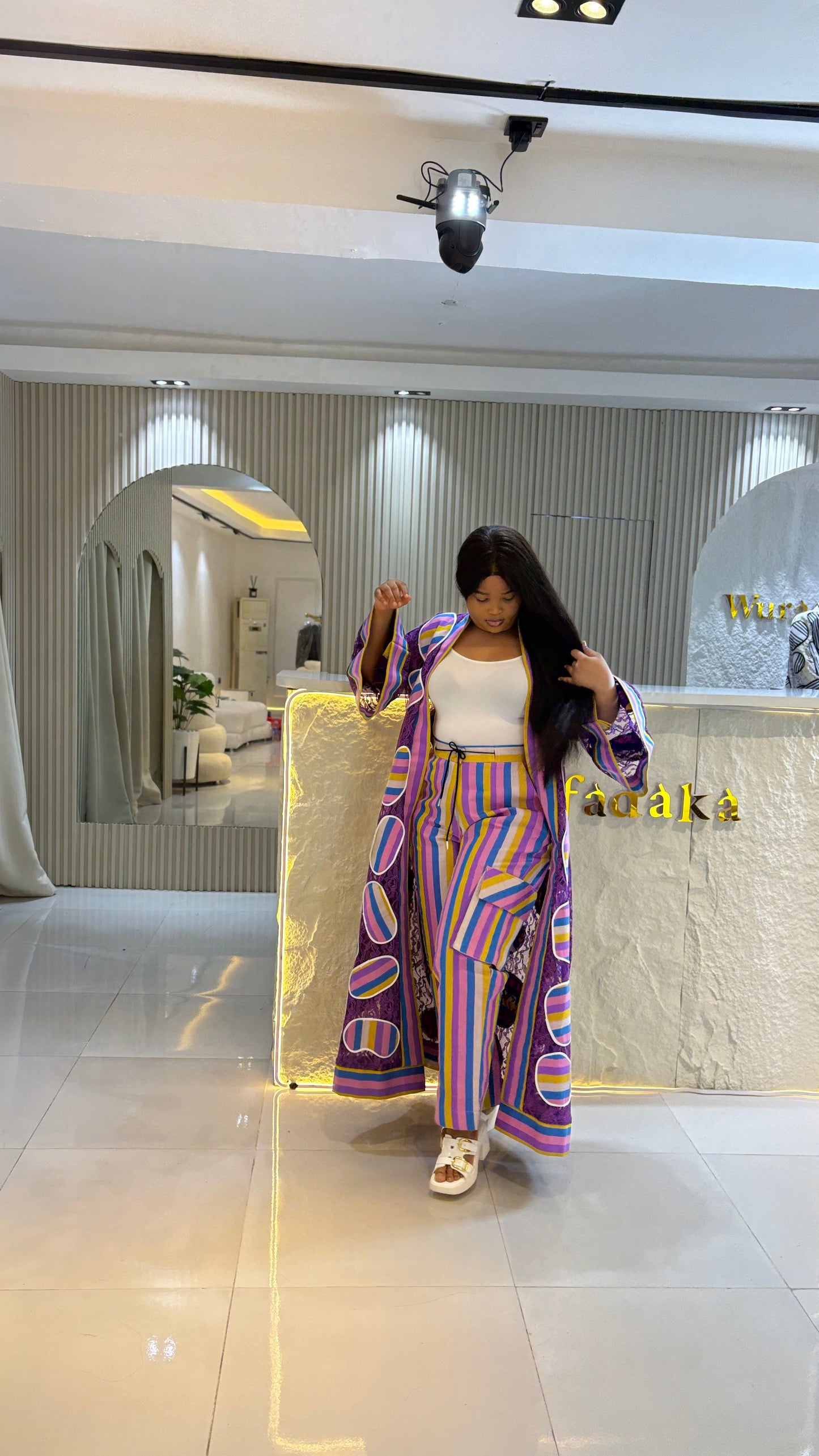 The TEMI URBAN ASO-OKE OUTFIT - Purple