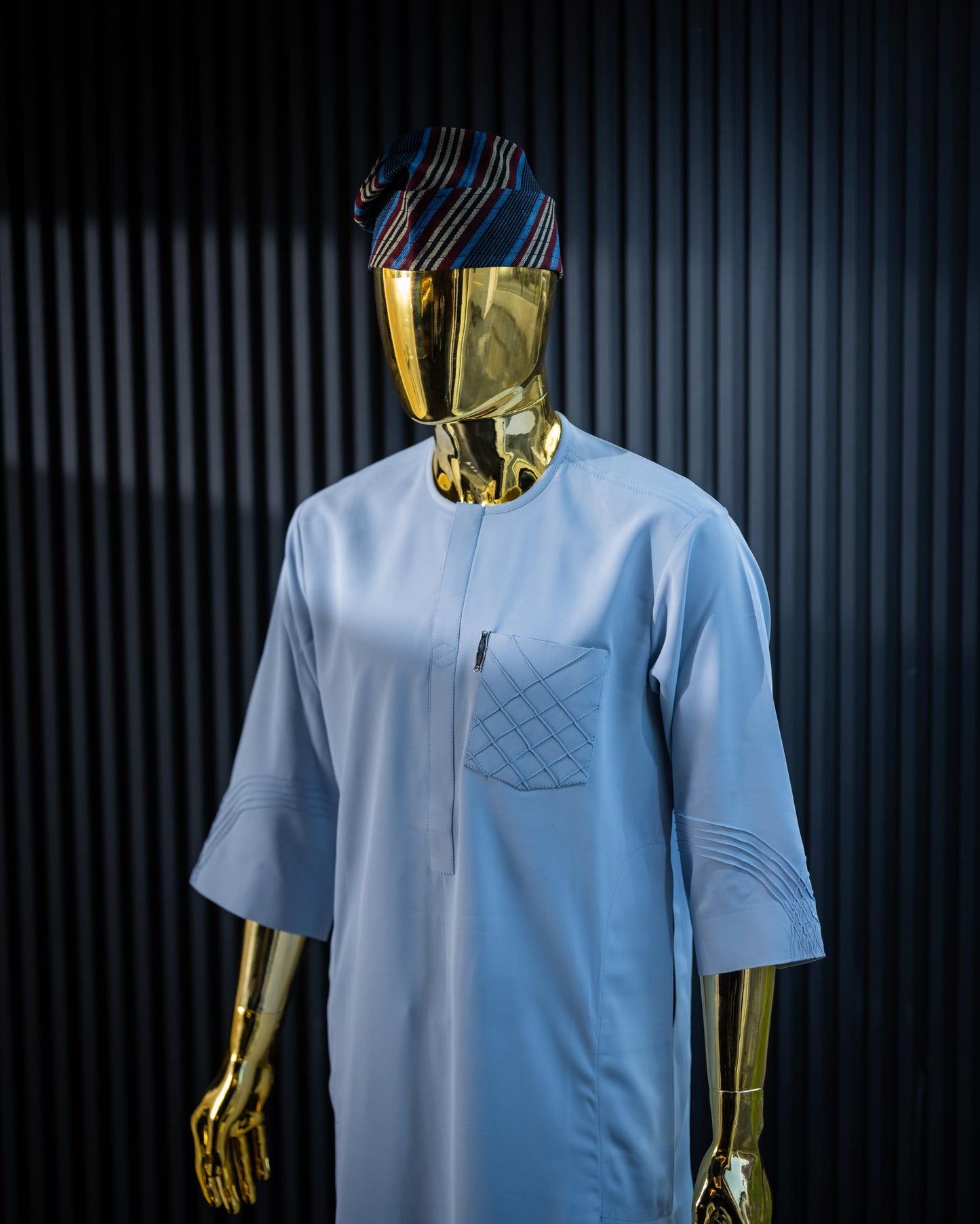 The Gbenga Kaftan - Sky blue