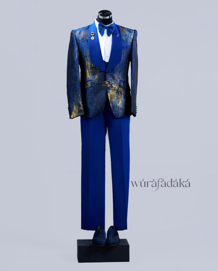 The BM jacquard tuxedo suit and tux pant