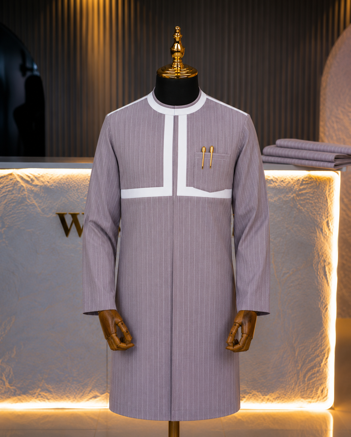 The Adebiyi Kaftan - Peach