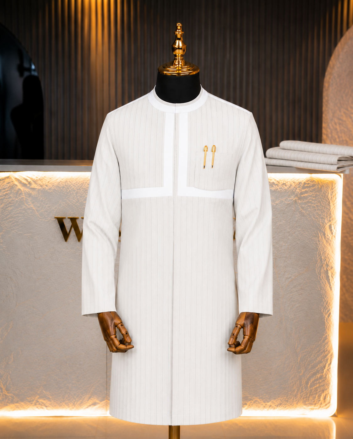 The Adebiyi Kaftan - Ivory