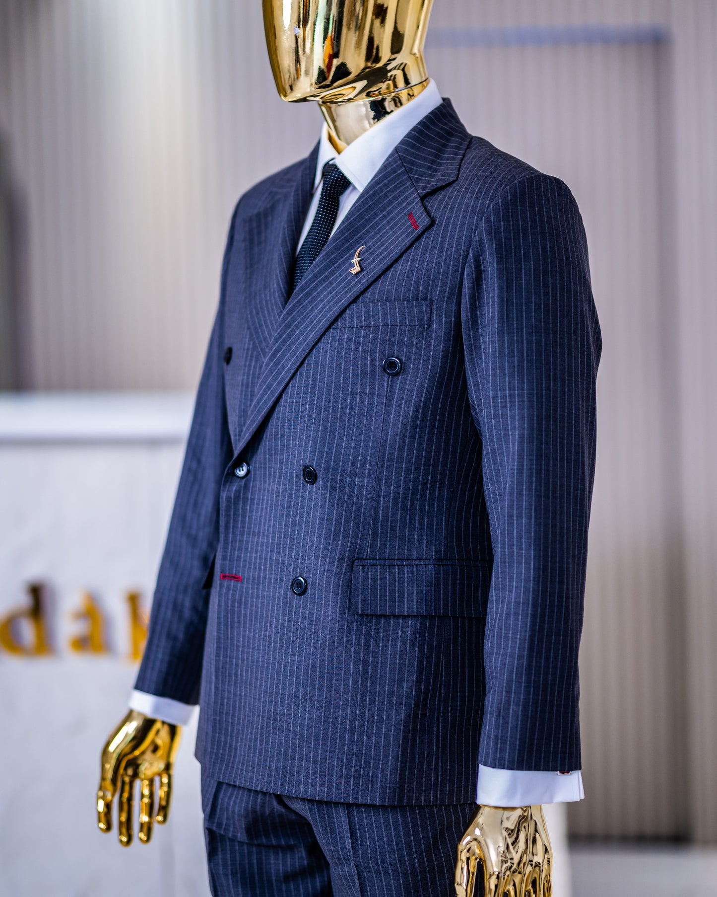 The Grayson Pin-striped Suit
