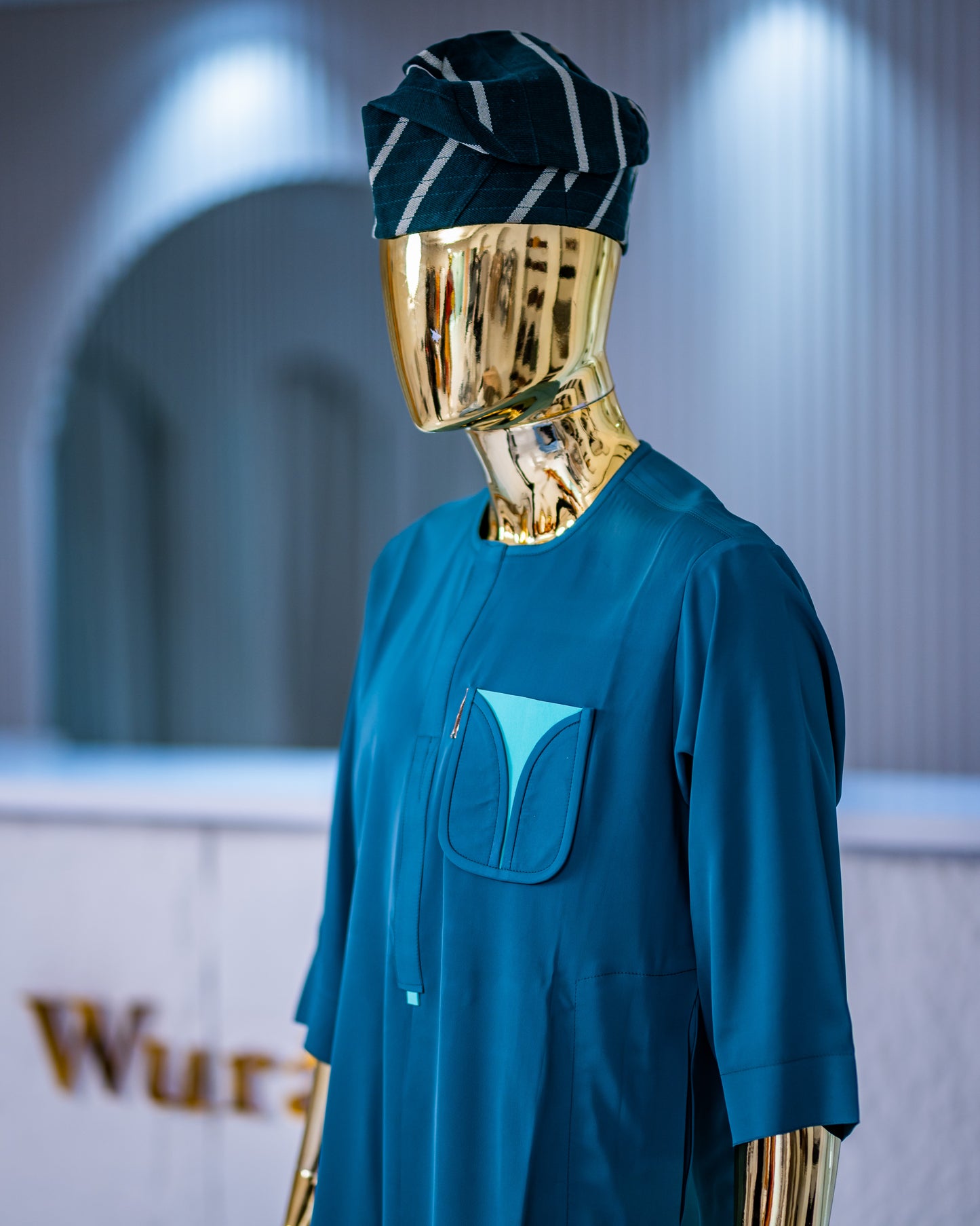 The Dami Two-piece kaftan (Teal)