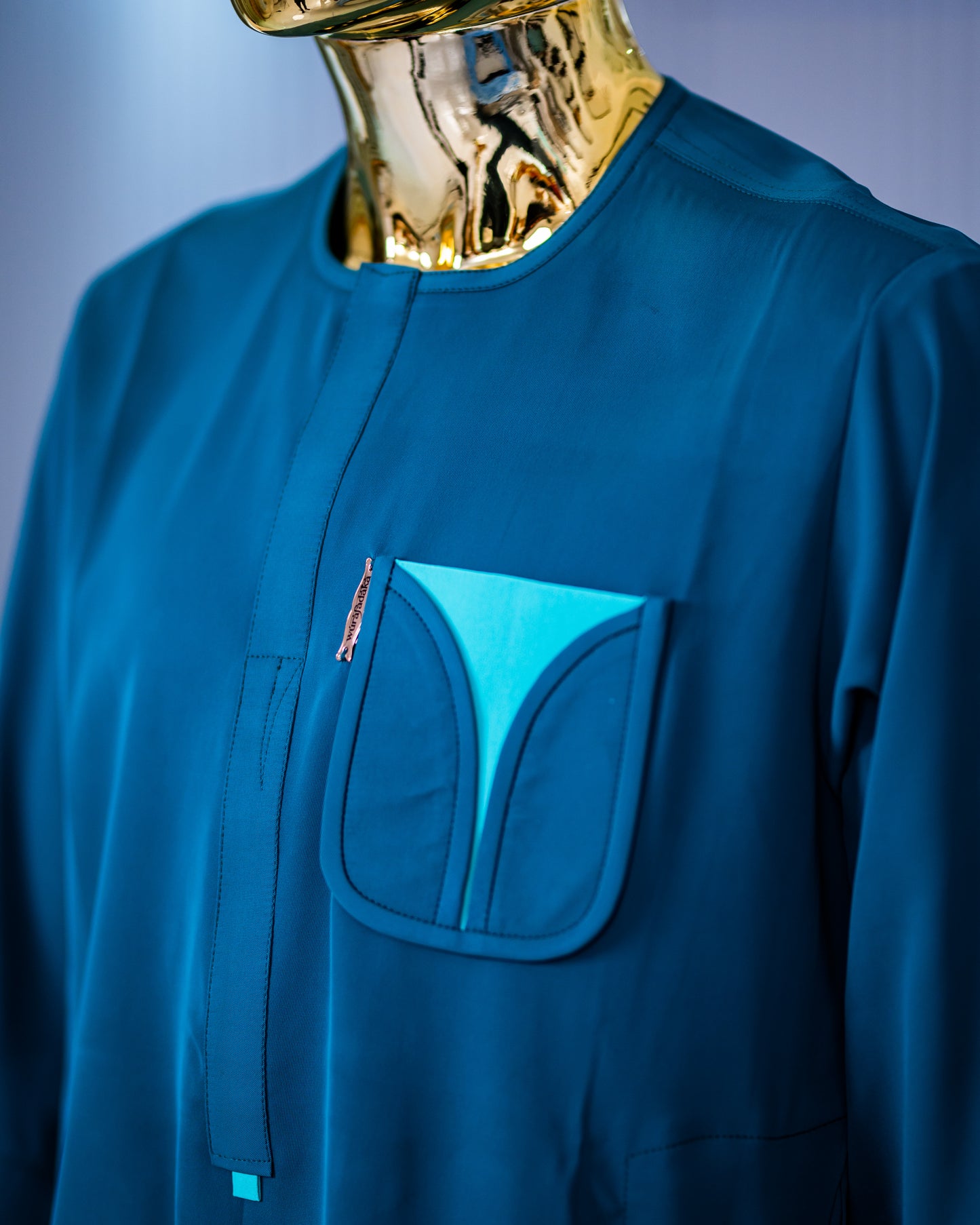 The Dami Two-piece kaftan (Teal)