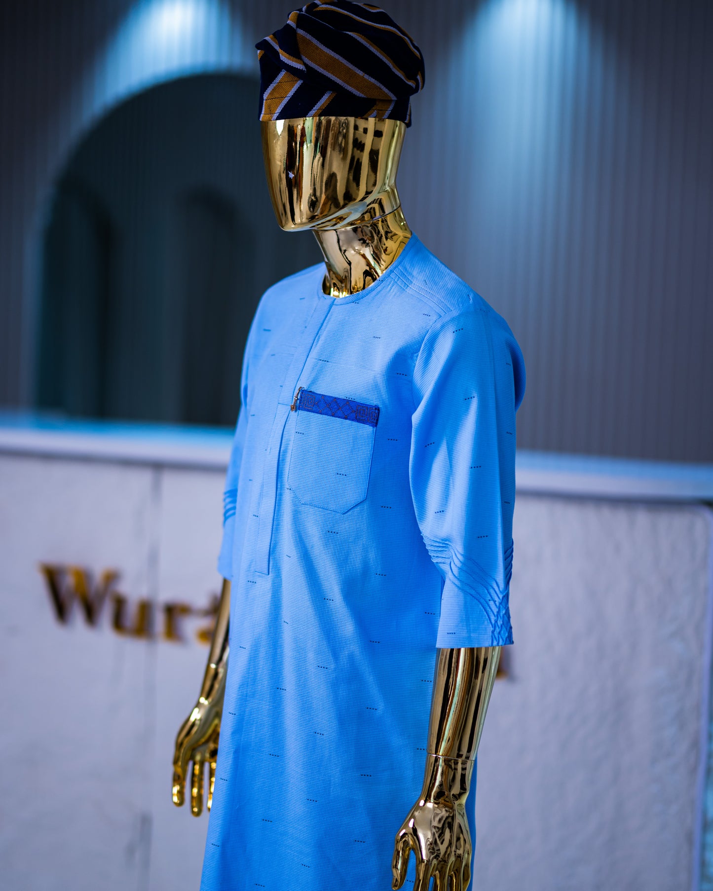 The Shola kaftan (blue)