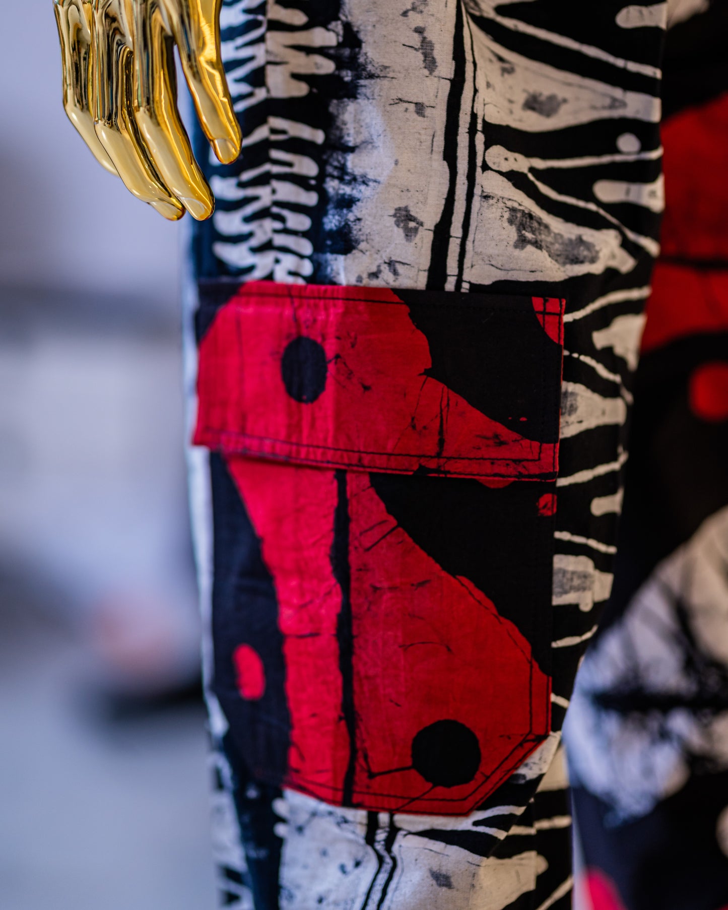 THE RUBRIC ADIRE CARGO PANTS - LIMITED EDITION (MULTI-COLOUR)