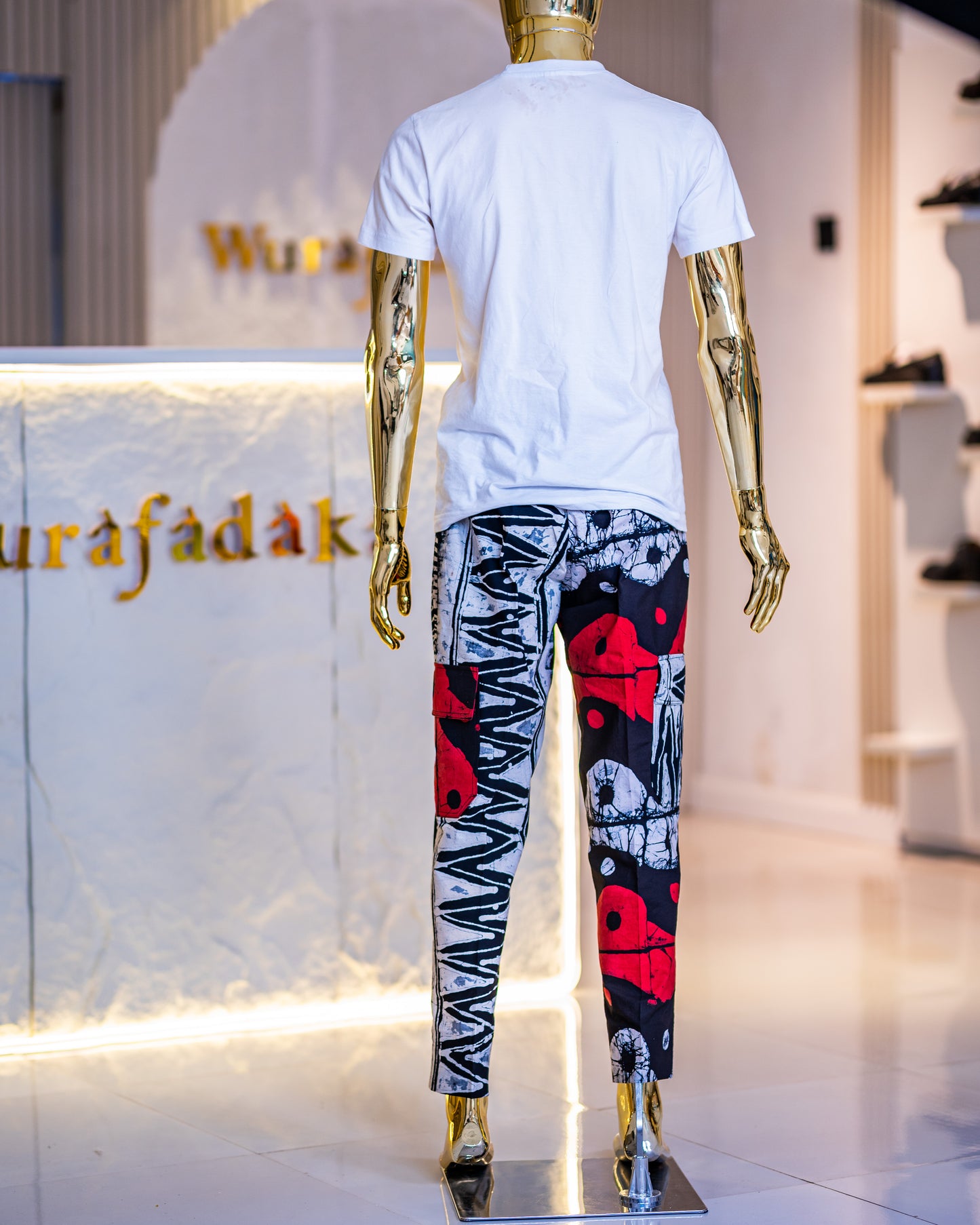 THE RUBRIC ADIRE CARGO PANTS - LIMITED EDITION (MULTI-COLOUR)