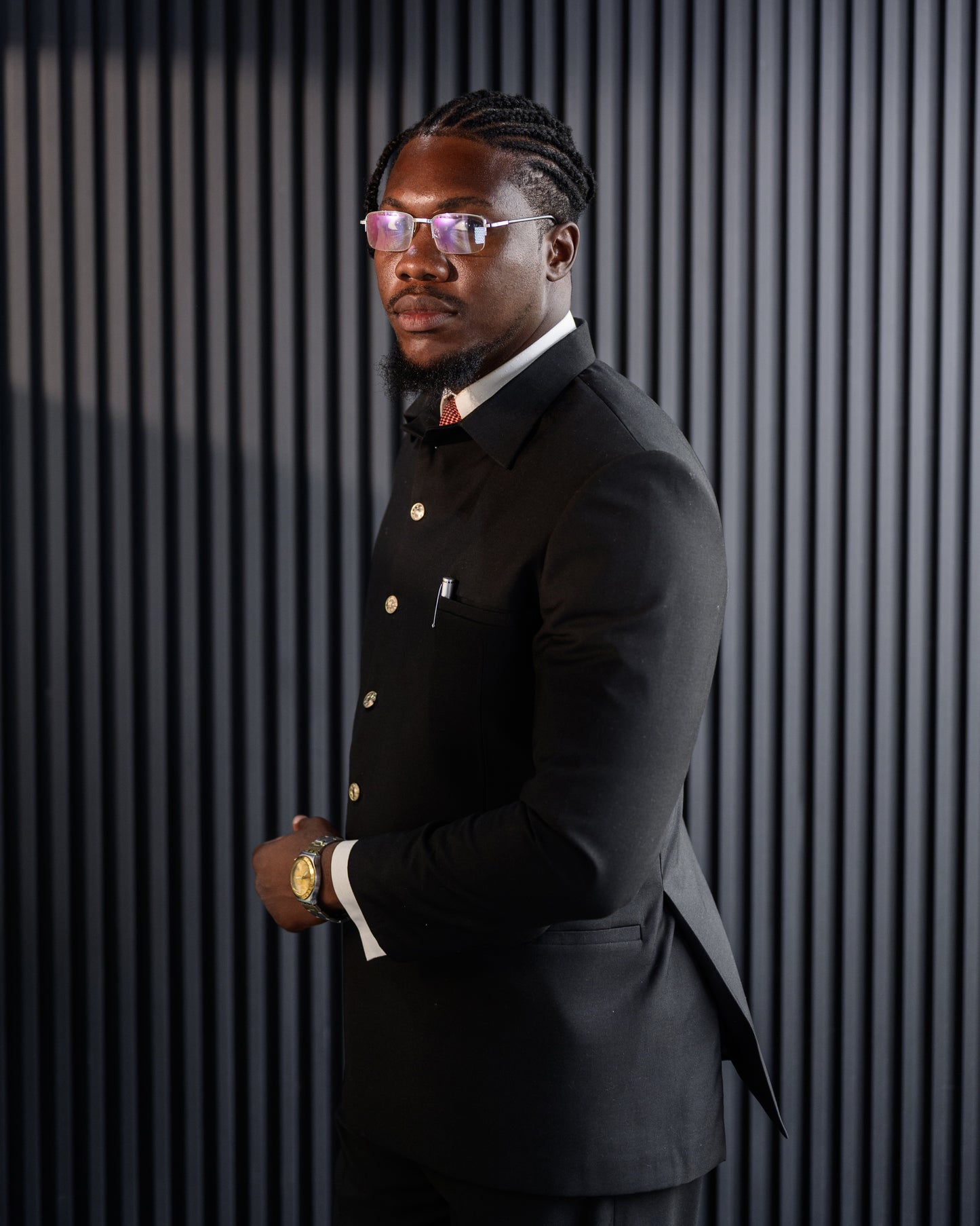 Nuel 2-piece suit - Black