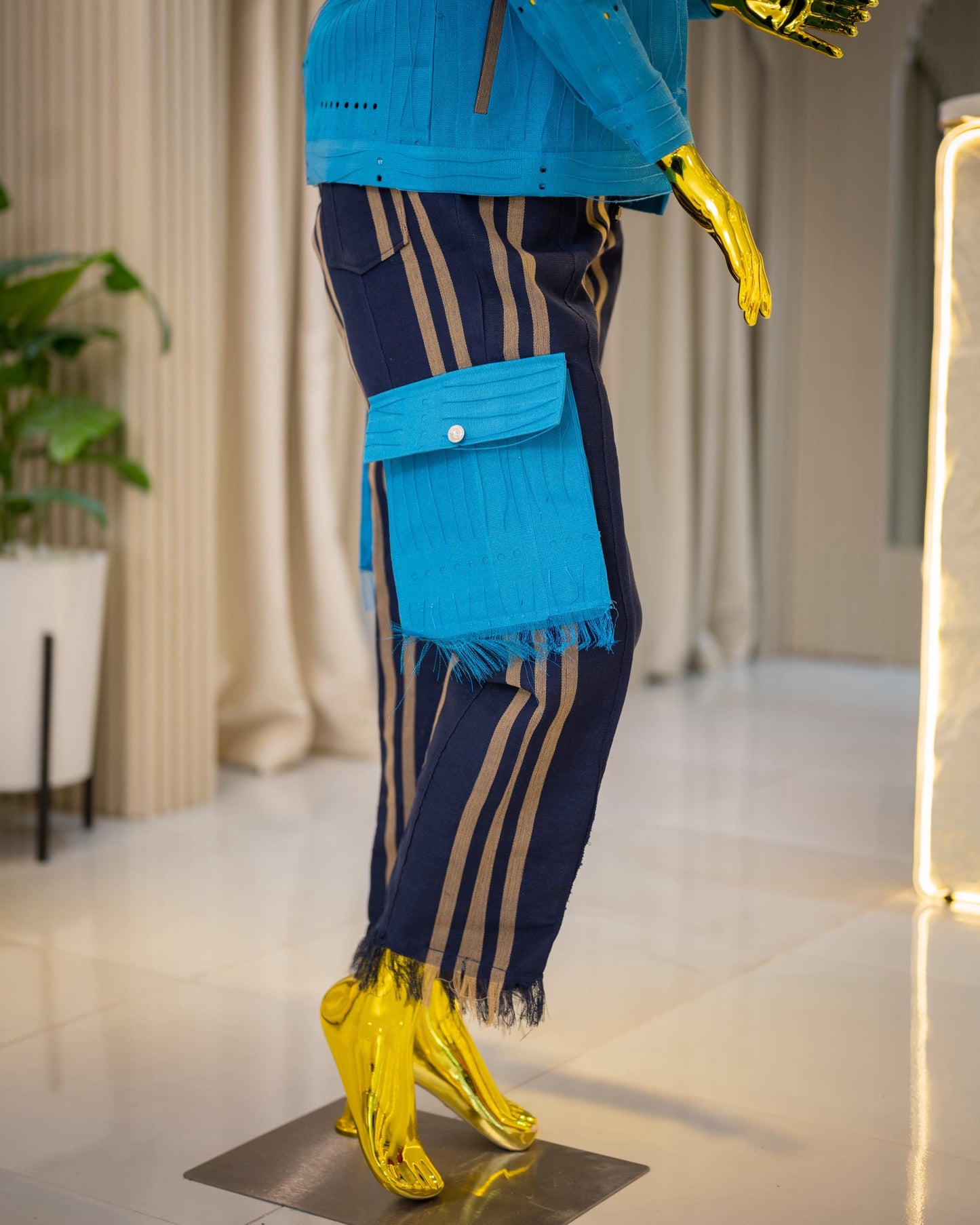 The WF classic Aso-Oke set - Blue
