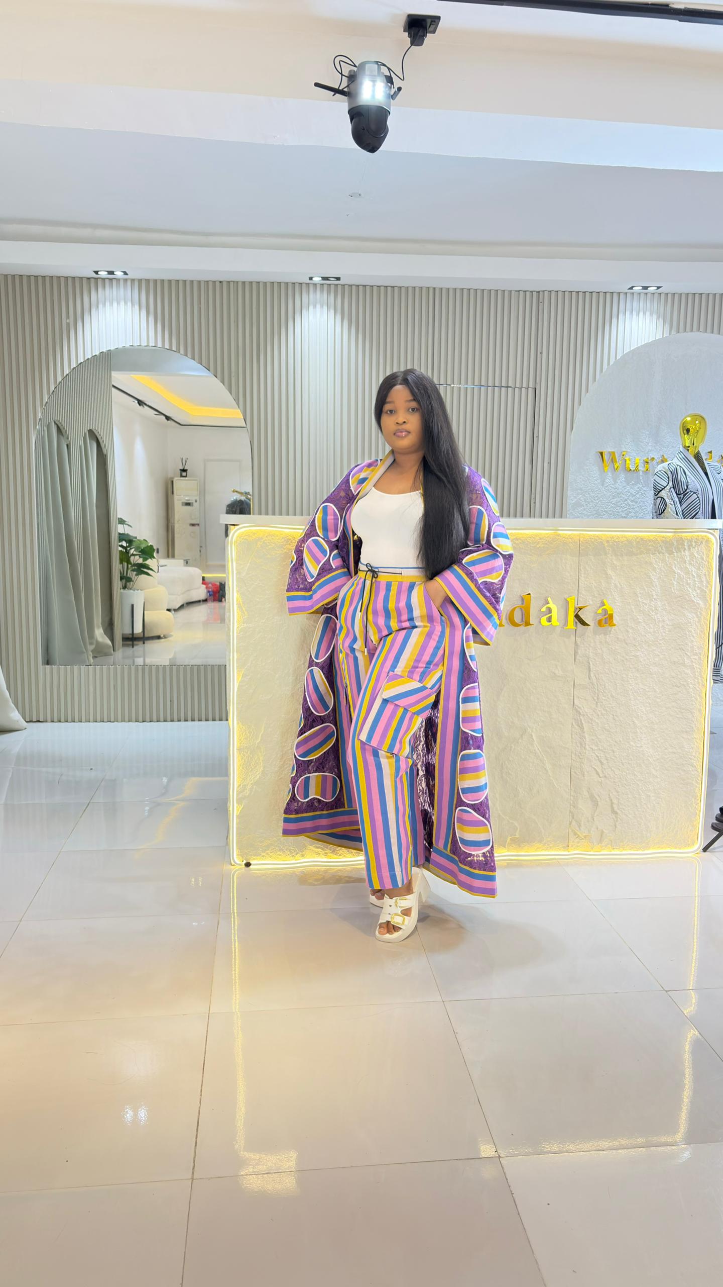 The TEMI URBAN ASO-OKE OUTFIT - Purple