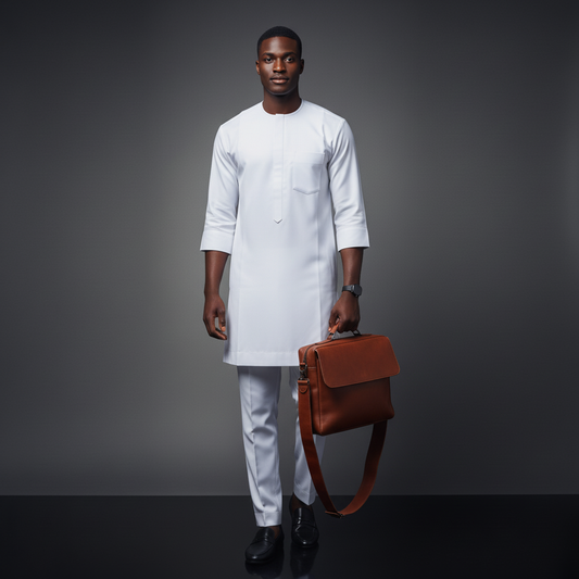 AKINLOYE KAFTAN - WHITE