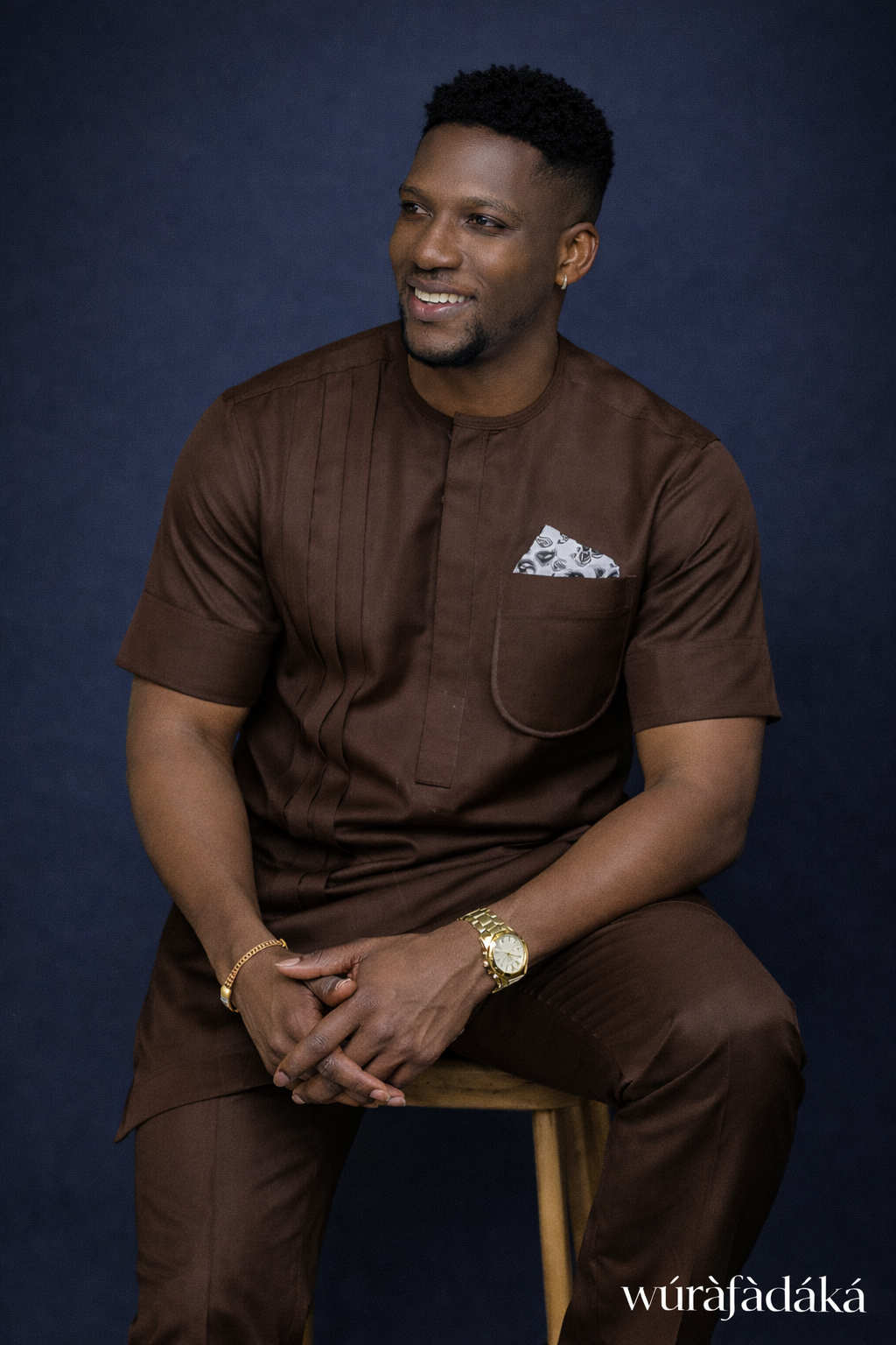 AKOLADE KAFTAN - BROWN