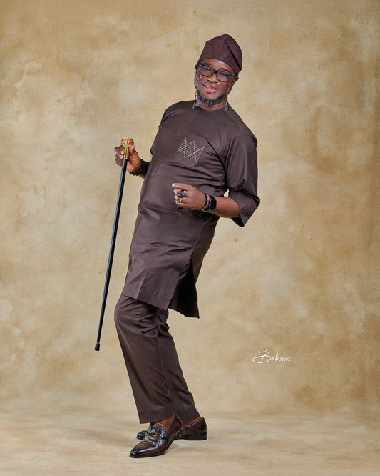 The OLUSOJI KAFTAN - Brown