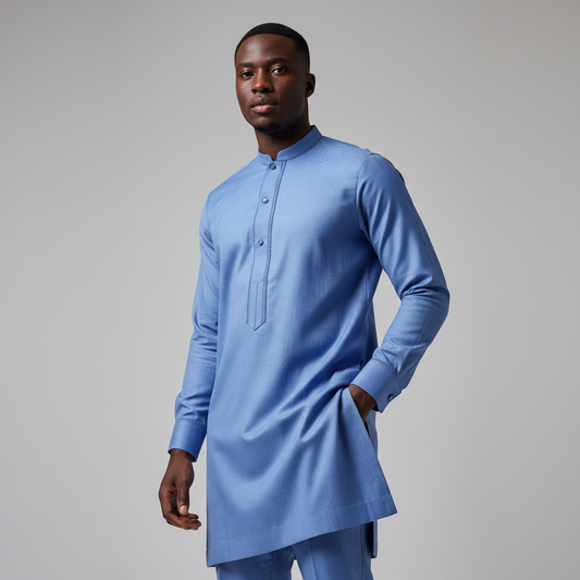 THE INIOLUWA KAFTAN - SKYBLUE