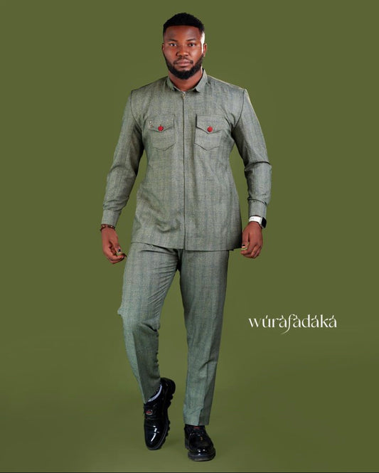 GREEN SOFY SHIRT AND PANTS