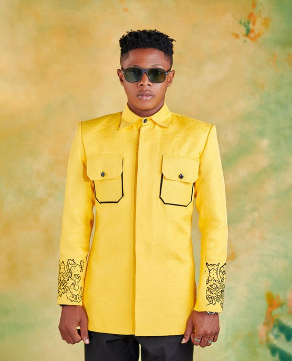 YELLOW SOFY SHIRT & PANT TROUSER