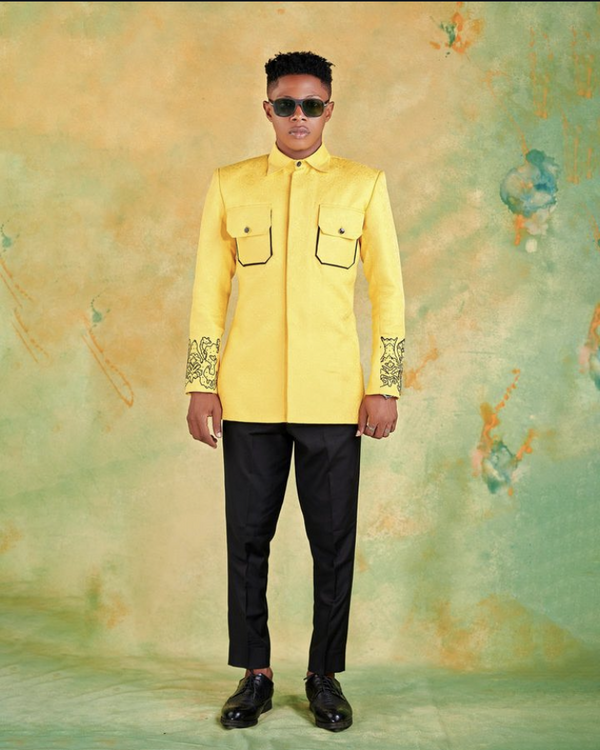 YELLOW SOFY SHIRT & PANT TROUSER