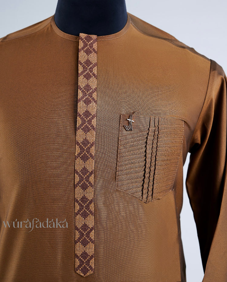 THE MG001 KAFTAN - BROWN