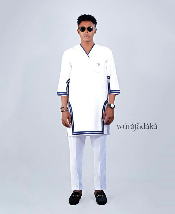 THE DG KAFTAN - WHITE & BLUE