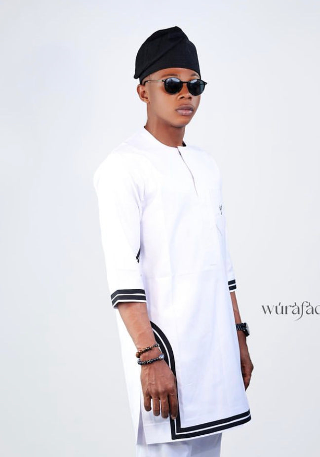 THE DG KAFTAN - WHITE & BLACK