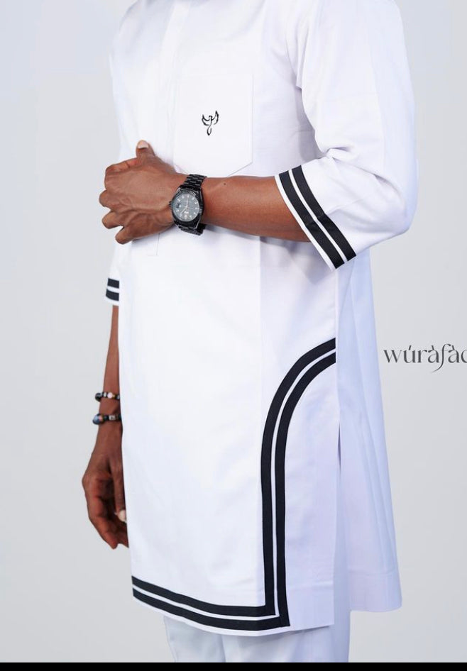 THE DG KAFTAN - WHITE & BLACK