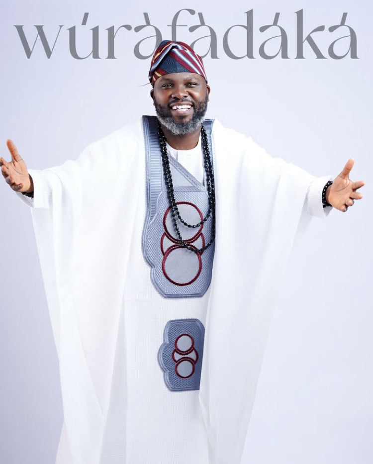 00B WHITE AGBADA