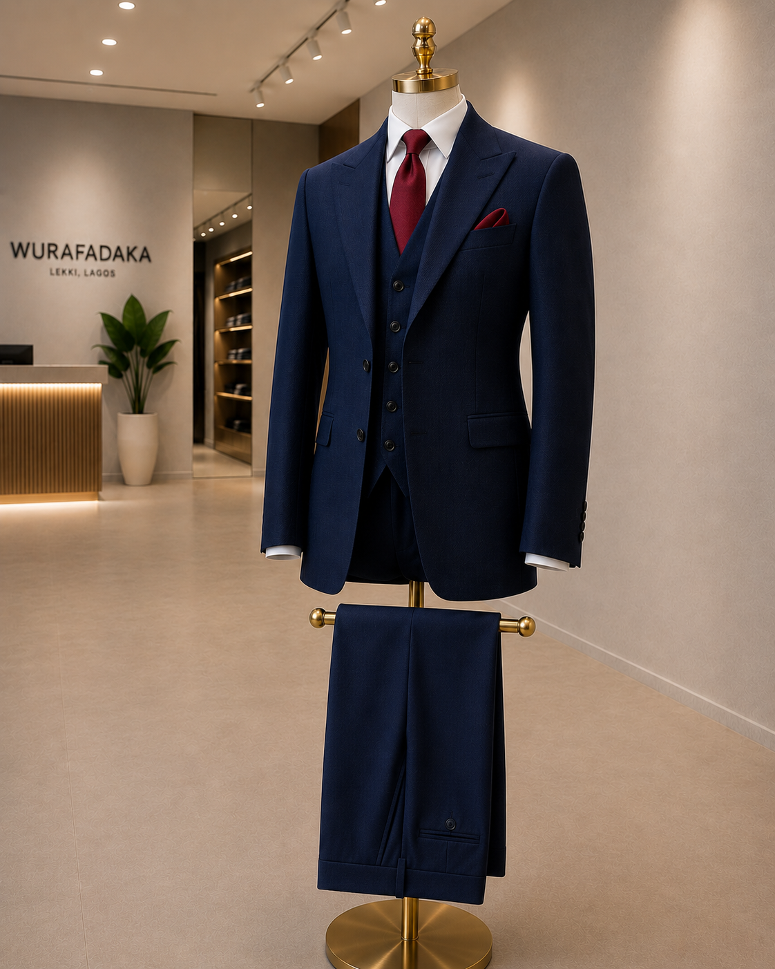 Aurelio Suit Set - Navy Blue
