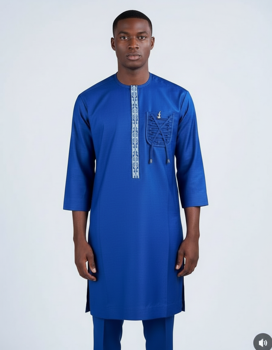 THE MG001 KAFTAN - ROYAL BLUE