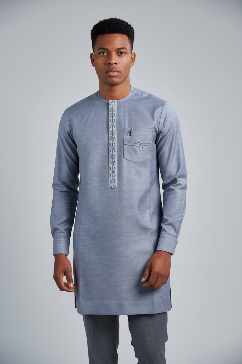 THE MG001 KAFTAN - GREY
