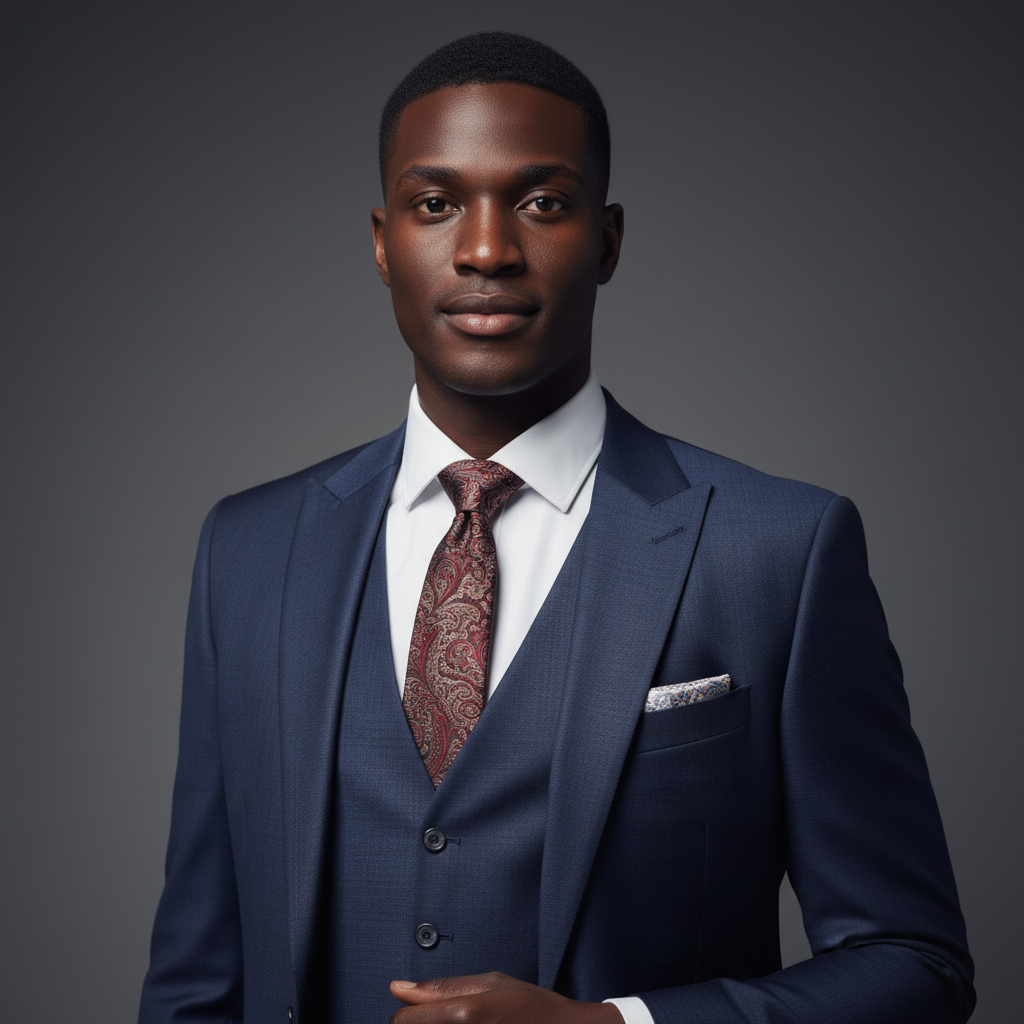 HARVEY 3-PIECE SUIT - NAVYBLUE