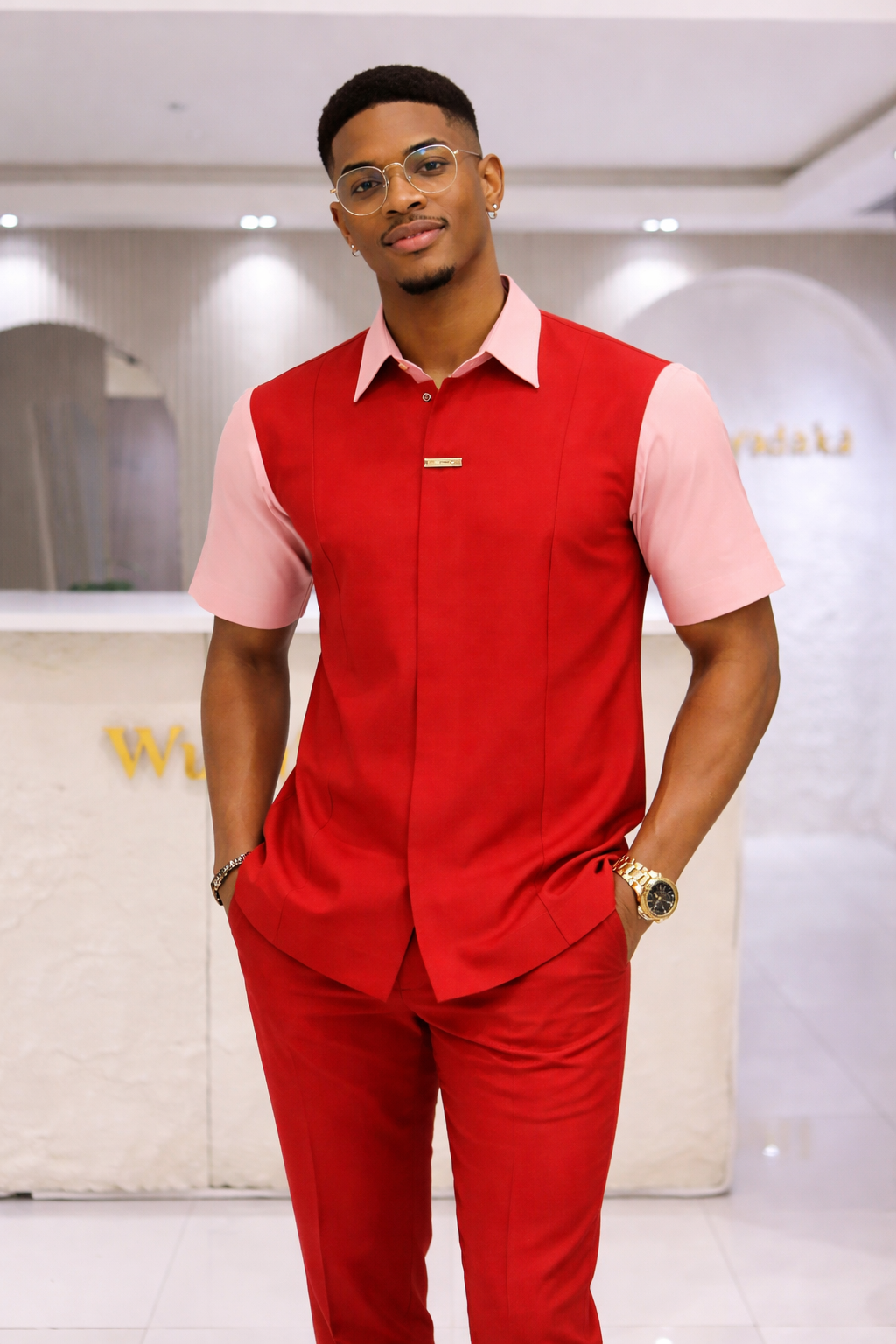 The Toba Urban Casual - Red and peach
