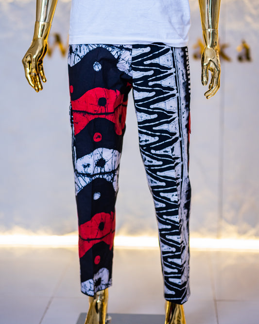 THE RUBRIC ADIRE CARGO PANTS - LIMITED EDITION (MULTI-COLOUR)