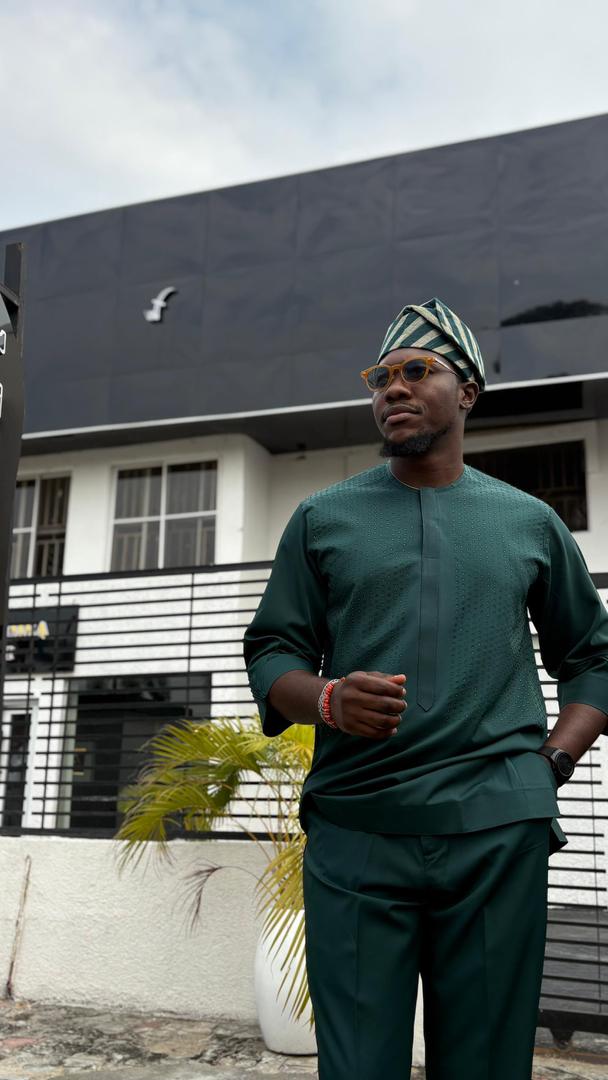 THE AFOLAMI KAFTAN - Green