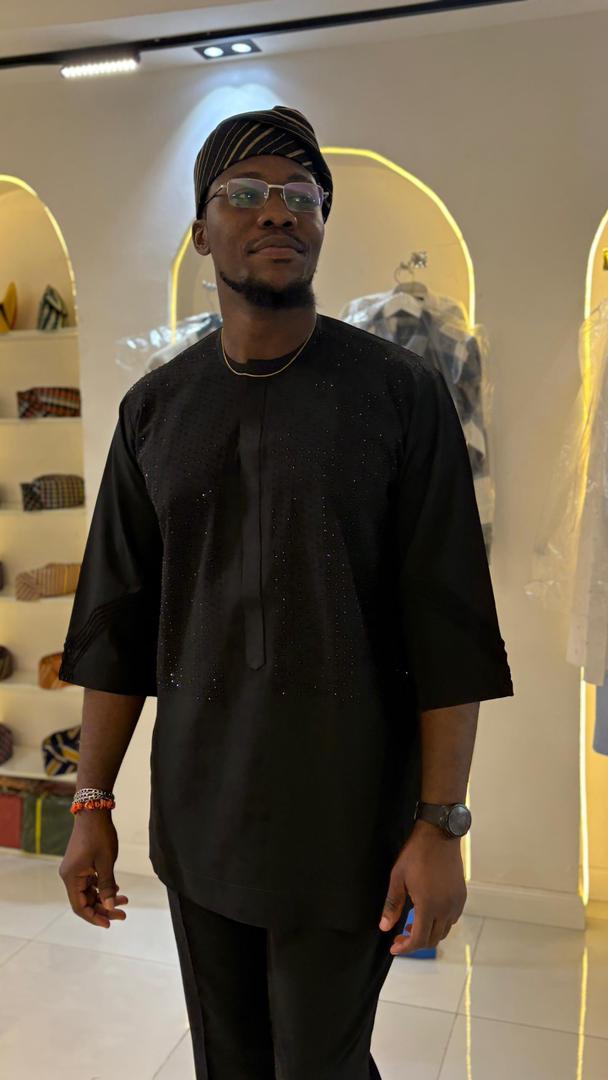 THE AFOLAMI KAFTAN - Black