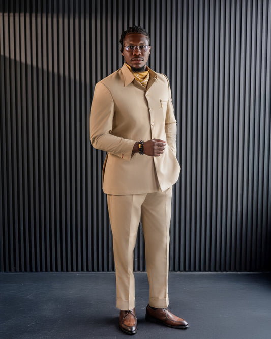 Nuel 2-piece suit - Carton Brown