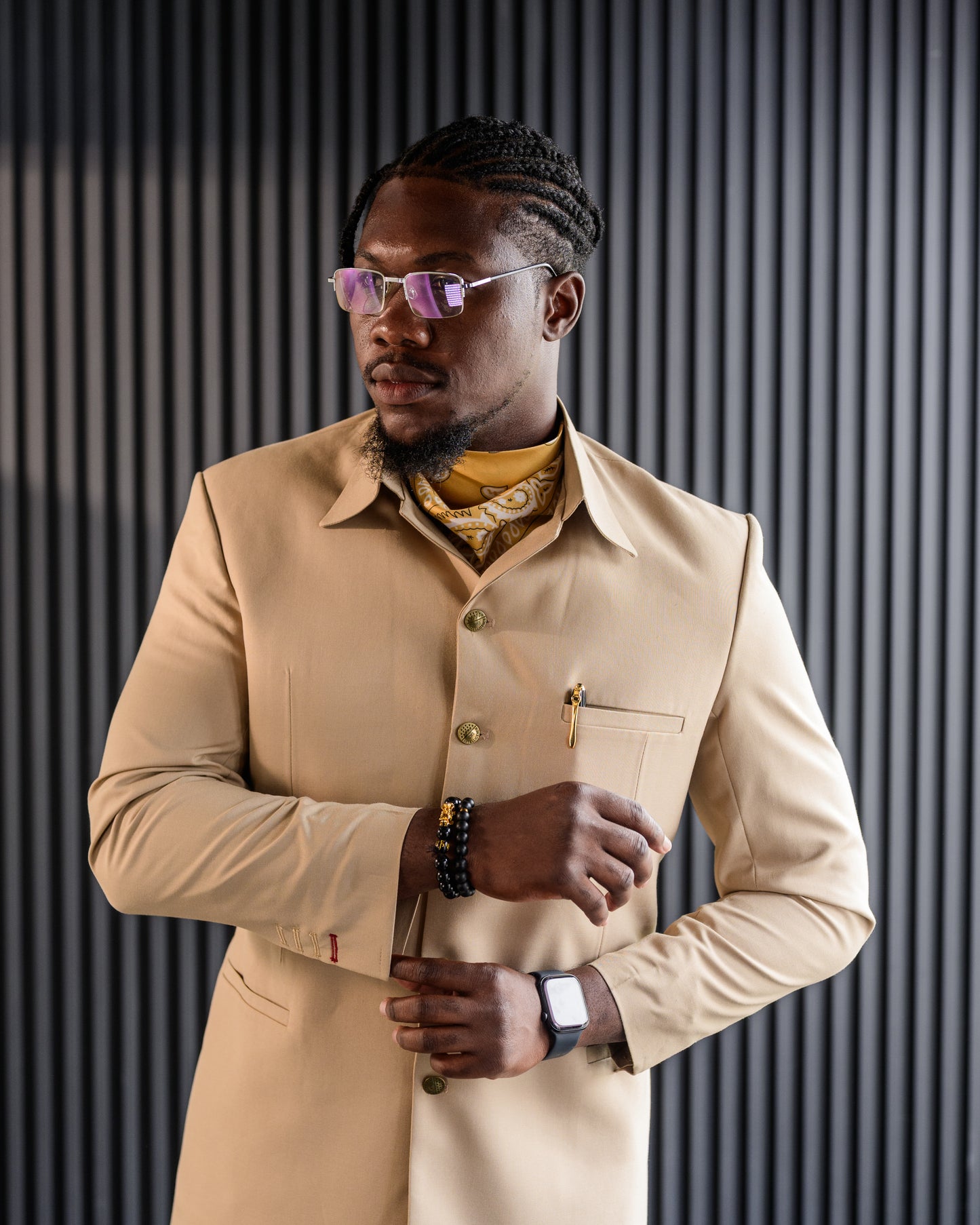 Nuel 2-piece suit - Carton Brown