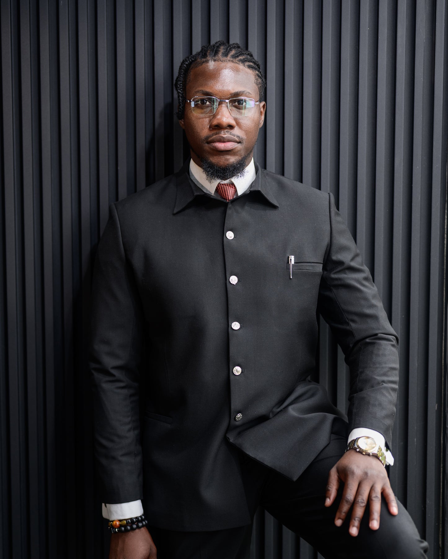 Nuel 2-piece suit - Black